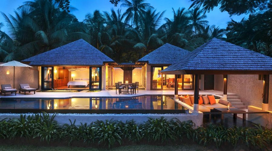 Pool Villa Suite Overview Twilight