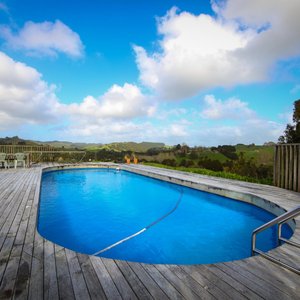 The outside pool