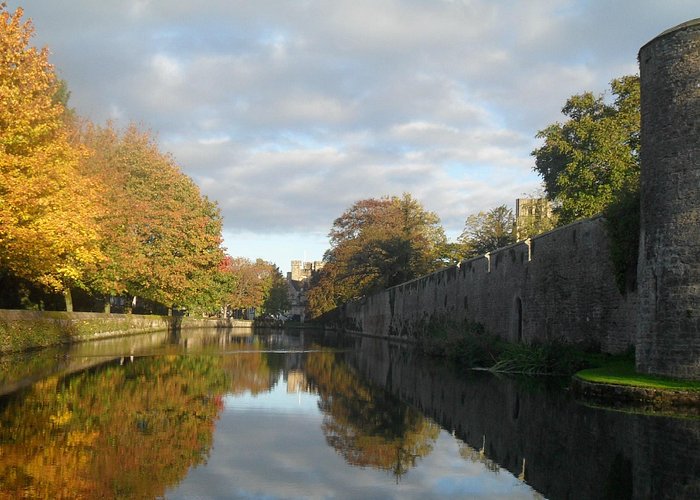 Beautiful autumnal moat