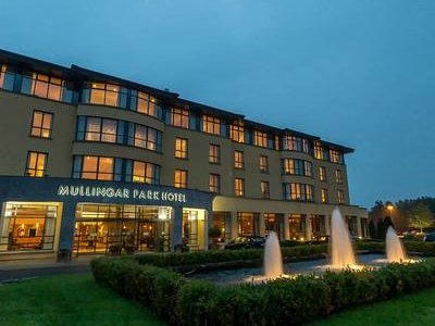 Hotel Front at Dusk