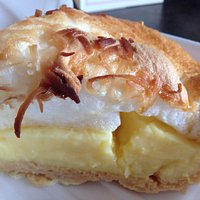 Delicious coconut cream pie