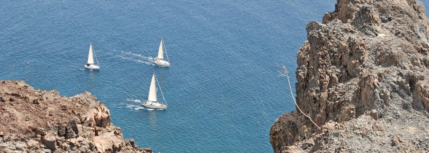 A view down from Faro de la Entallada