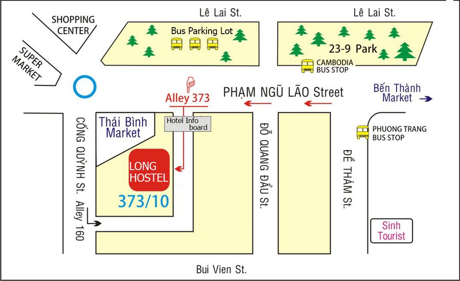 Long Hostel Map