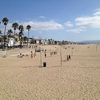 Volley Ball Nets on the Beach