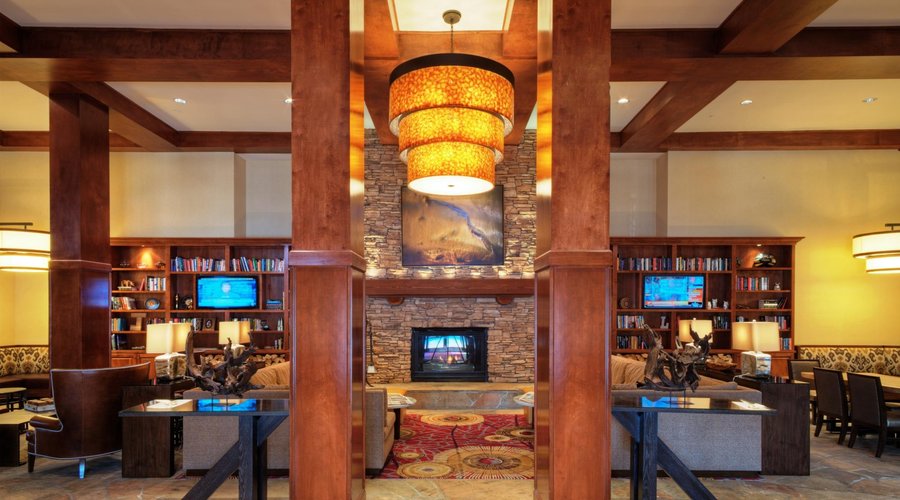 Our warm and inviting Lobby at Park City Marriott