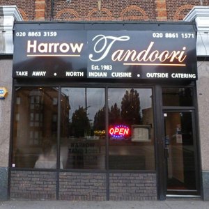 Delicious Indian food just outside the North Harrow tube entrance.