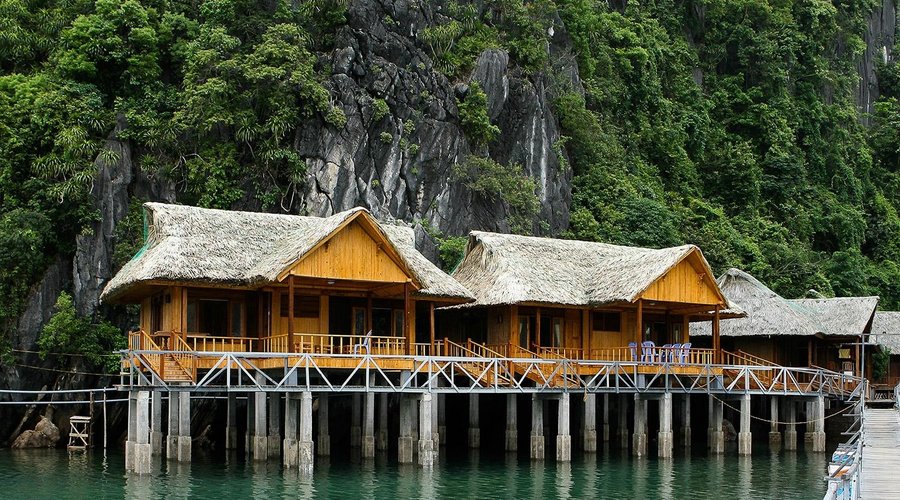 Bungalow on water