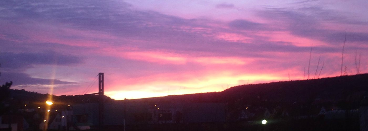 le ciel en feu..