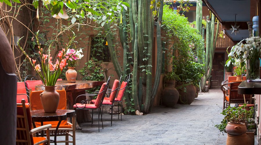charming interior patio
