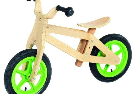 Bicicletta senza pedali in legno