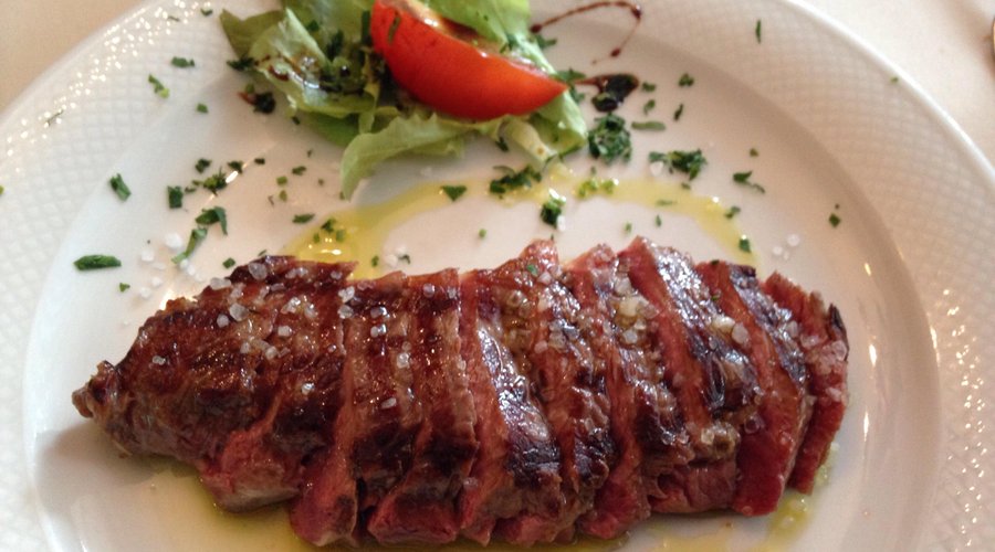 Entrecote di manzo al sale grosso