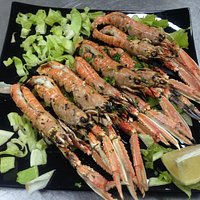 Gli Scampi alla Griglia