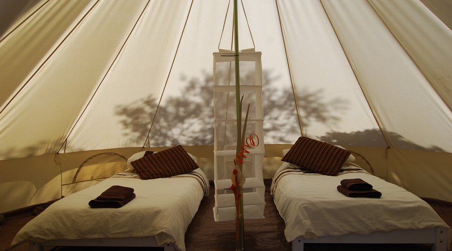 Luxury tented accommodation