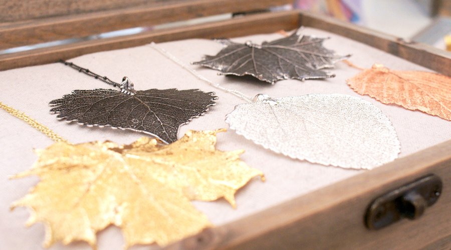 Real Leaf Necklaces