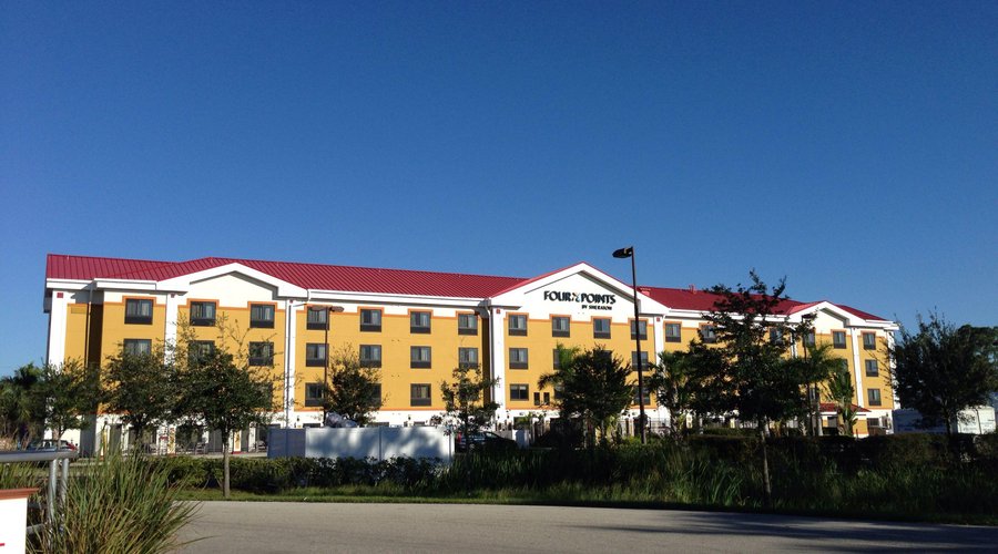 Back exterior of hotel