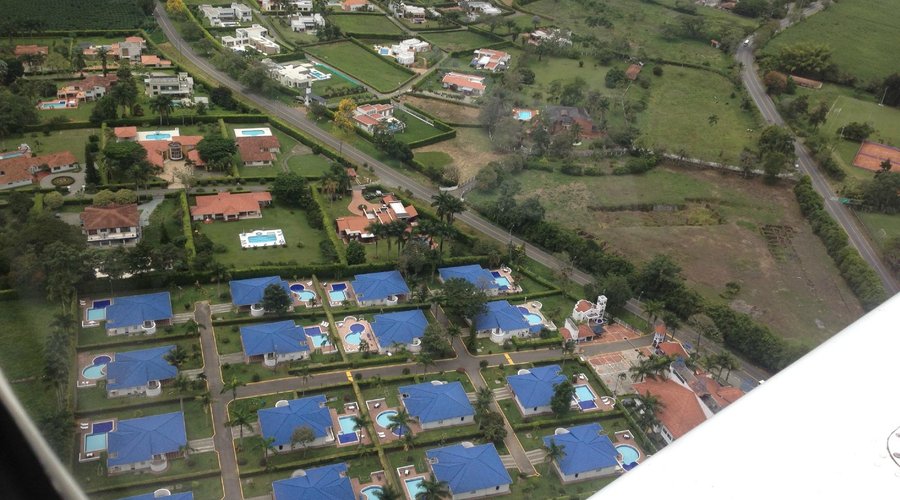 Hotel from the air