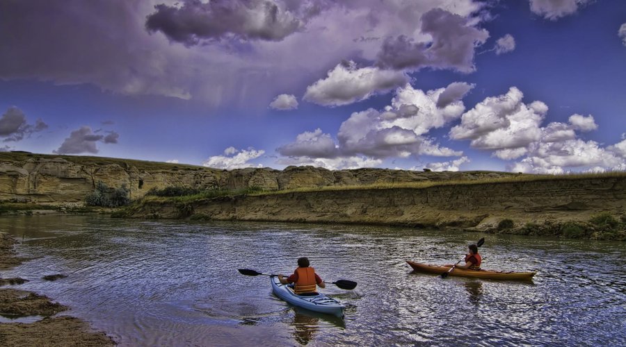 Kayaking the Milk River