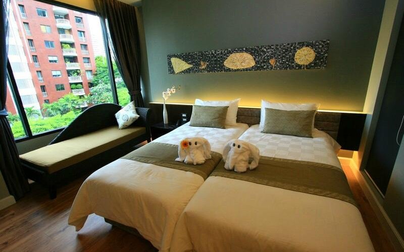 TWN room consists of two single beds.