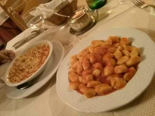 Great gnocchi and pasta fagioli