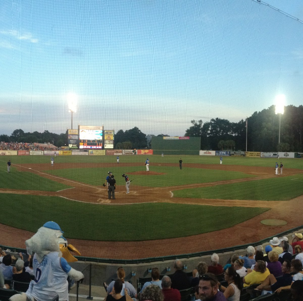 Our first Myrtle Beach Pelicans experience! From home runs to