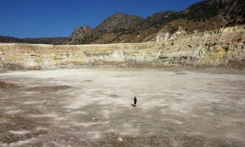 Greece. Nisiros. Stefanos crater.