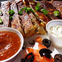 Kalua Pork Quesadilla - My Favorite! :) It's a lot of food & I never finish it