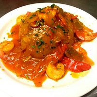 Creole Stuff Mofongo with Shrimps