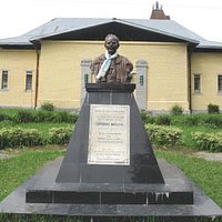A bust of the founder Dr John Anderson Graham commemorating the 100 years of the school in 2001