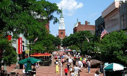 Church Street Marketplace- a typical day in the summer time.