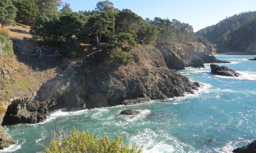 View from the beautiful walk on the property