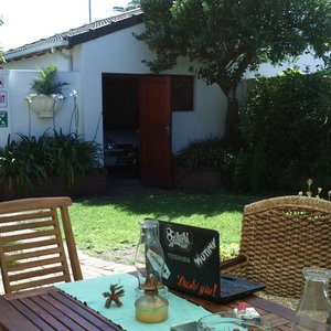 Garden view at the kitesurf-house