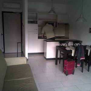 The apartment main area, exactly as we had hoped