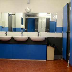 Male bathroom and toilet