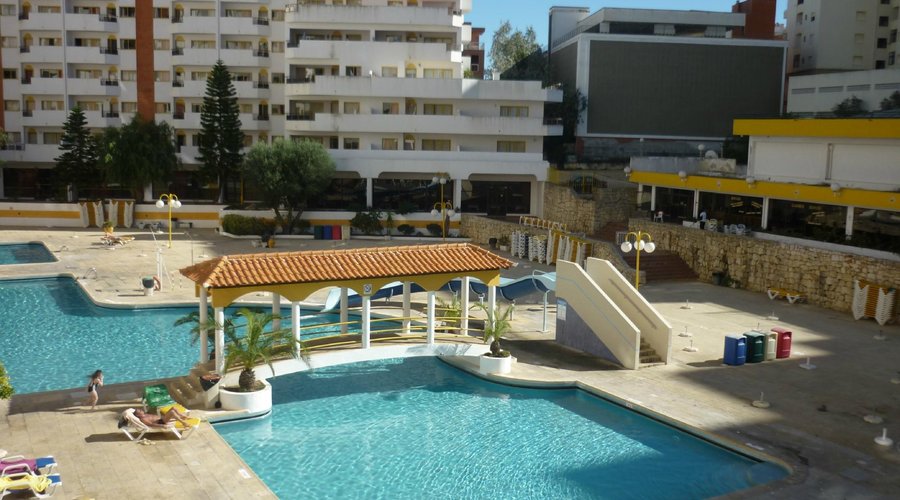 Pool view from room on 2nd floor