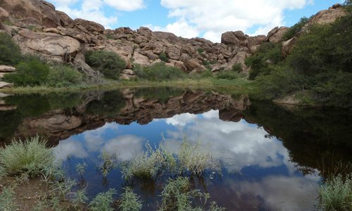 Lake formed after major rain