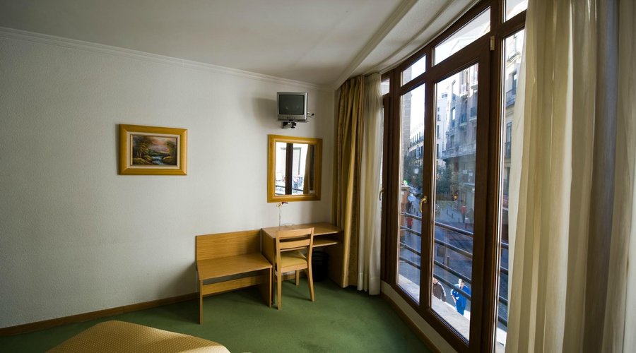 Vista de la balconada de una habitación