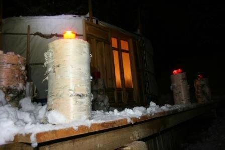 soirée sous la yourte