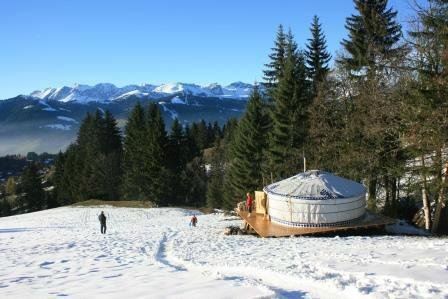 sur les hauteurs de Megève