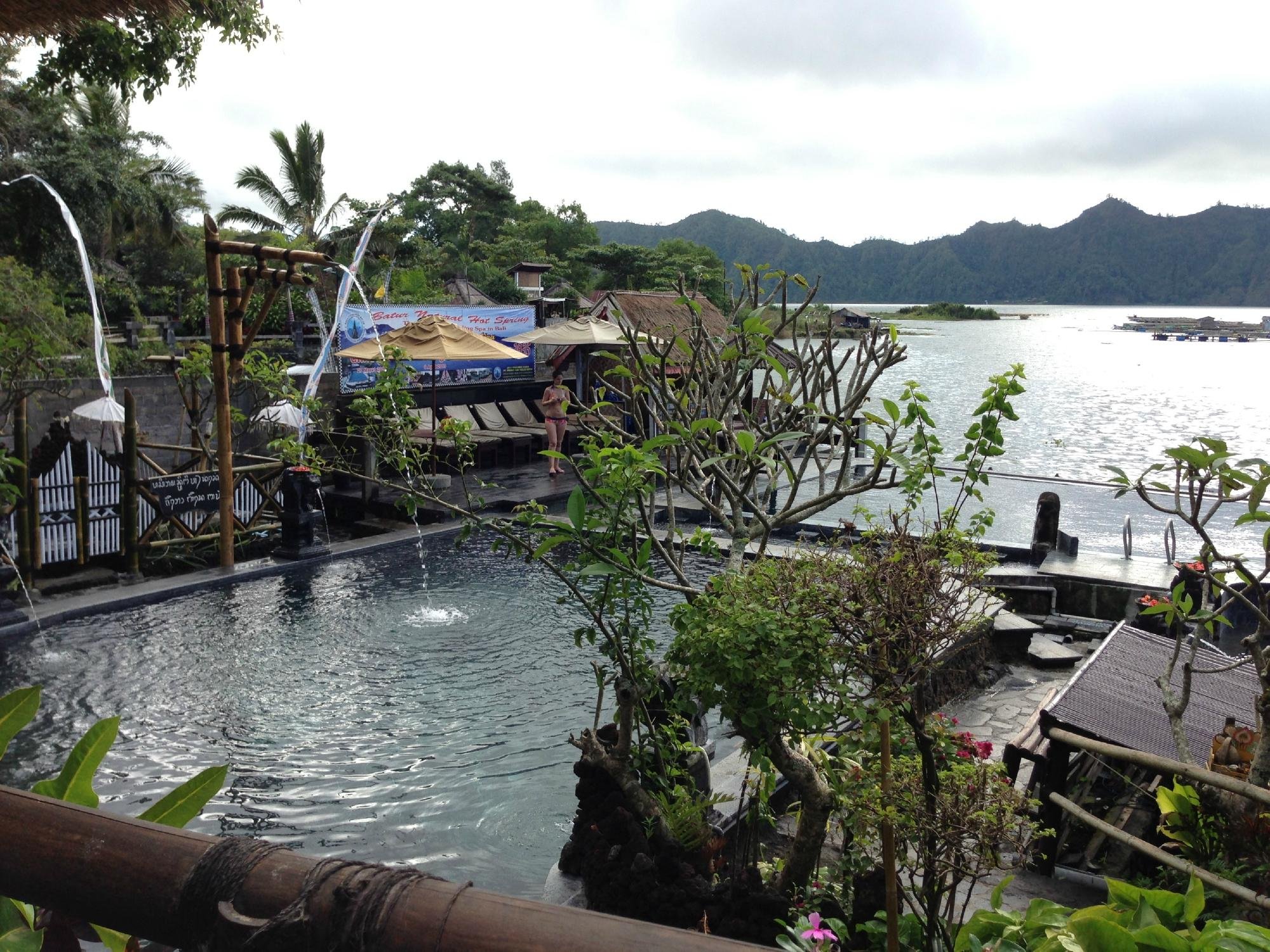 Various hot spring pools with different temperatures