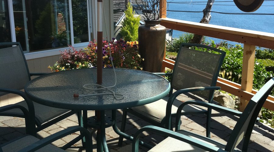 Patio with a view