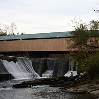 View from beneath the falls