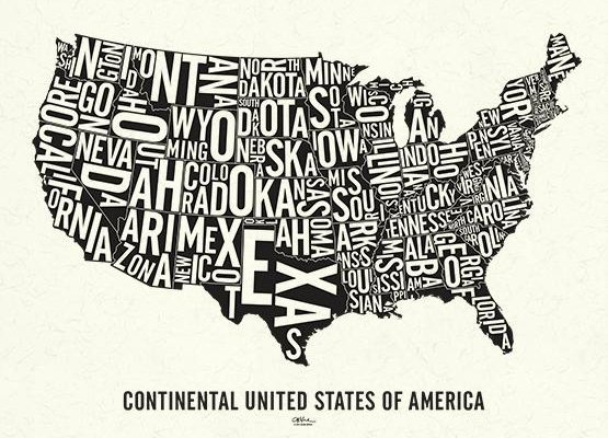 O. Berke - Silkscreen: USA Continental, original print, signed, numbered - various colors