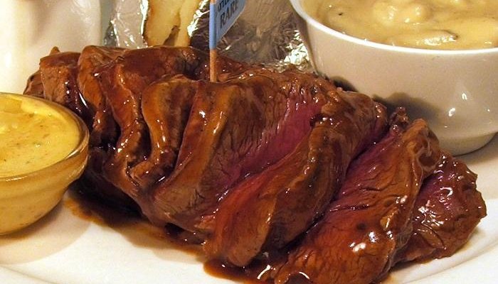 Delicious chateubrand at Cattle Baron