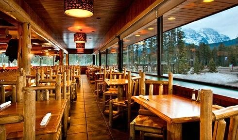 Terrace of the restaurant with best view in the village!