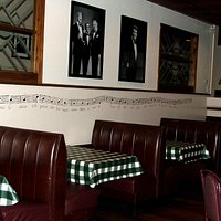 The left side of the main dining room
