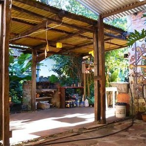 El patio...