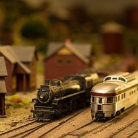 Picture from actual display. Both Steam and Passenger cars are built from scratch.