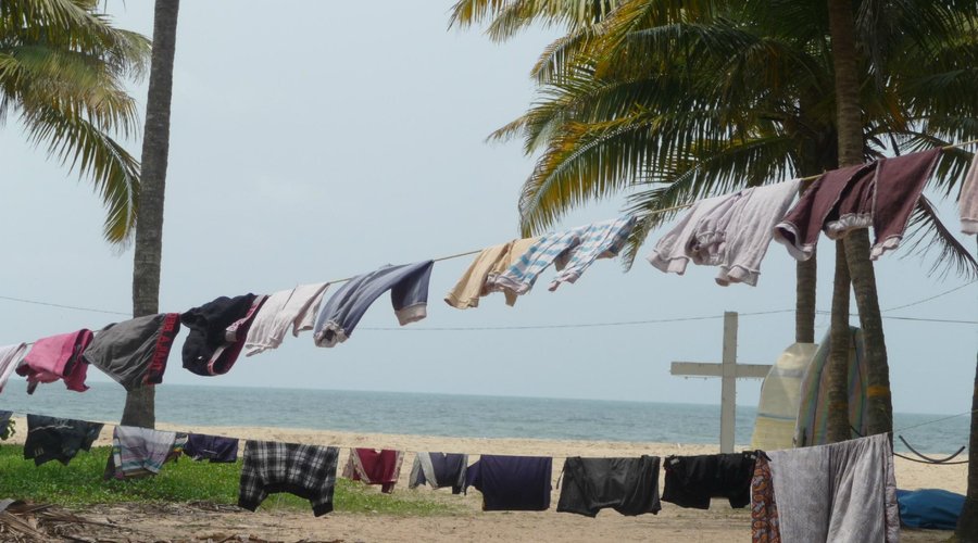 Blick auf den Strand vom Zimmer aus
