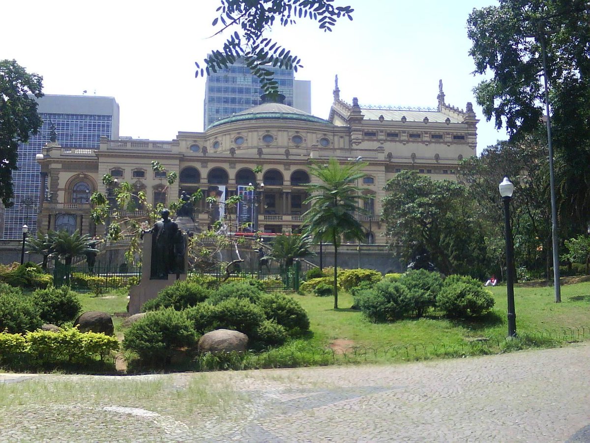 Aquarela De São Paulo - Praça Ramos De Azevedo Garoando - A1