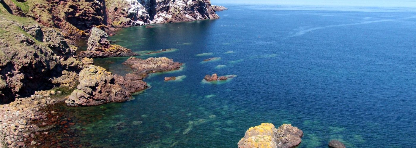Great views of the cliffs and sea